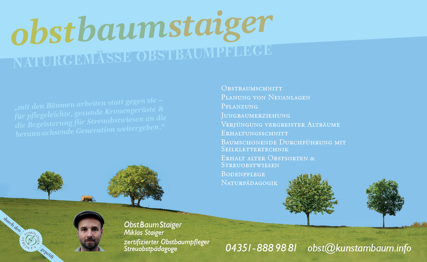 Kunst am Baum-Obstbaumbeschilderung 04351-8889881